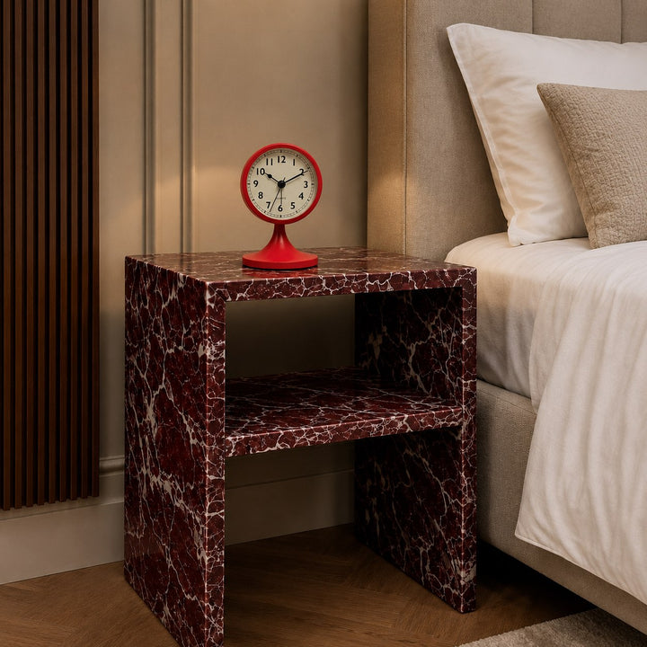 Modern Metal Alarm Clock with Silent Quartz Movement and Backlight for Easy Nighttime Reading
