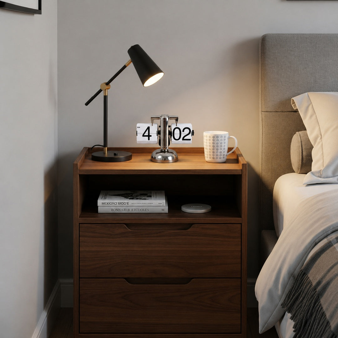 Modern Flip Clock with Stainless Steel and ABS Construction for Home Office Decor