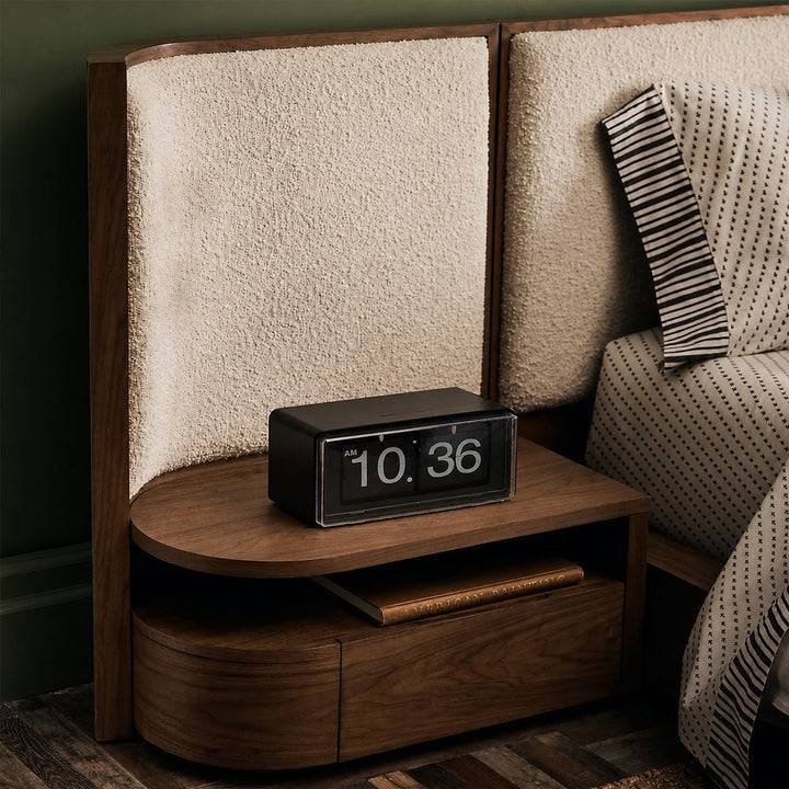 Modern Retro Flip Clock Digital Display with Mechanical Page Turning Durable ABS Plastic