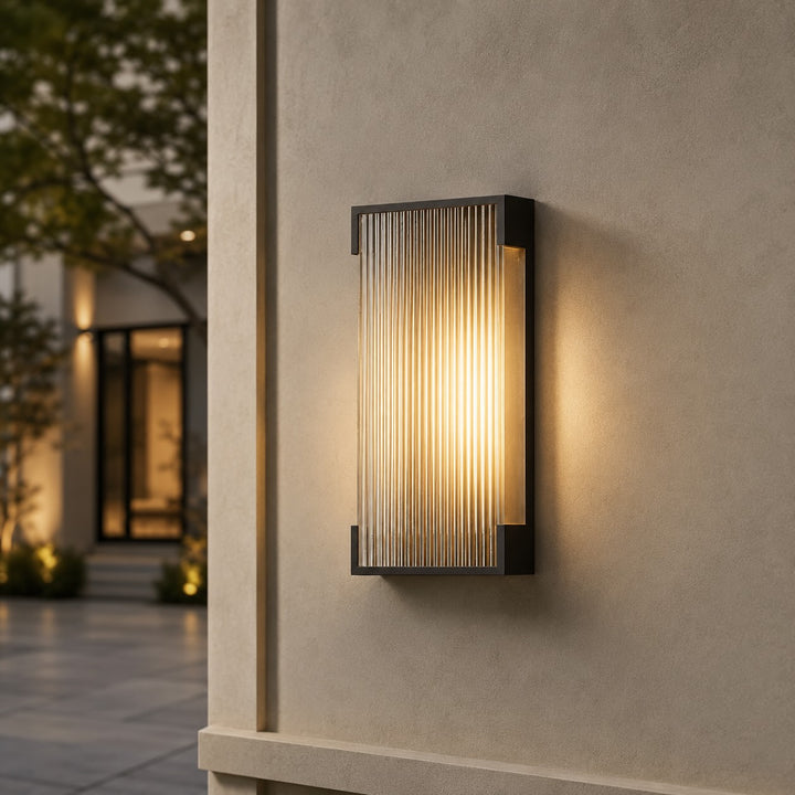 Modern Outdoor Wall Light Flush Mount Stainless Steel Integrated LED IP65 Waterproof Exterior Wall Lantern