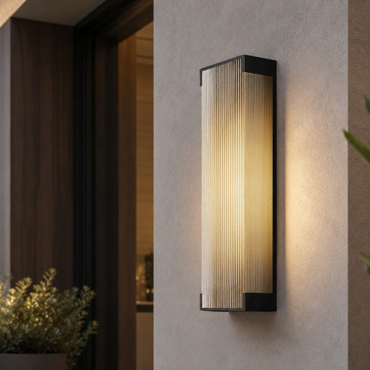 Modern Outdoor Wall Light Flush Mount Stainless Steel Integrated LED IP65 Waterproof Exterior Wall Lantern