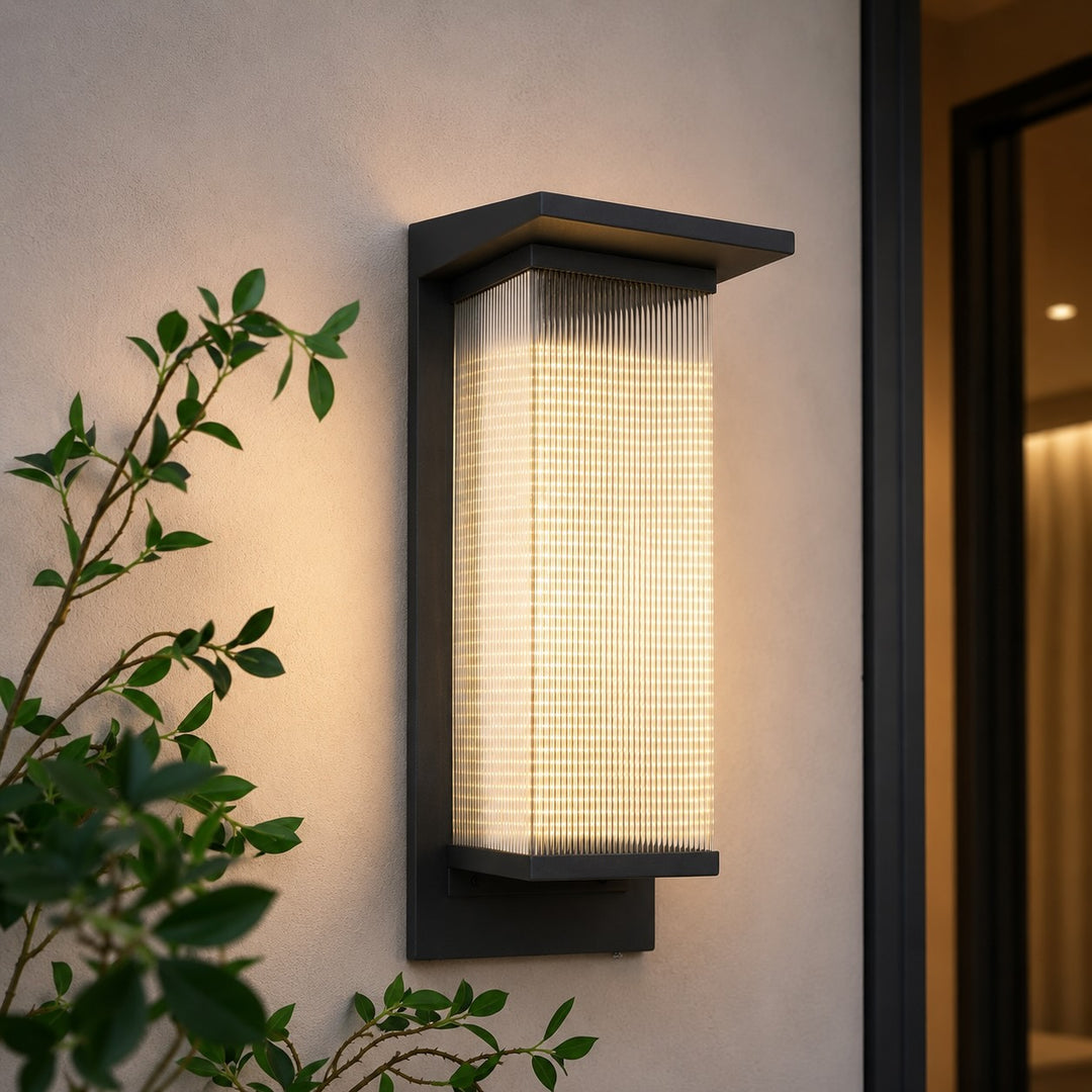 Modern Outdoor Wall Light Wall Mounted Stainless Steel IP65 Waterproof Integrated LED