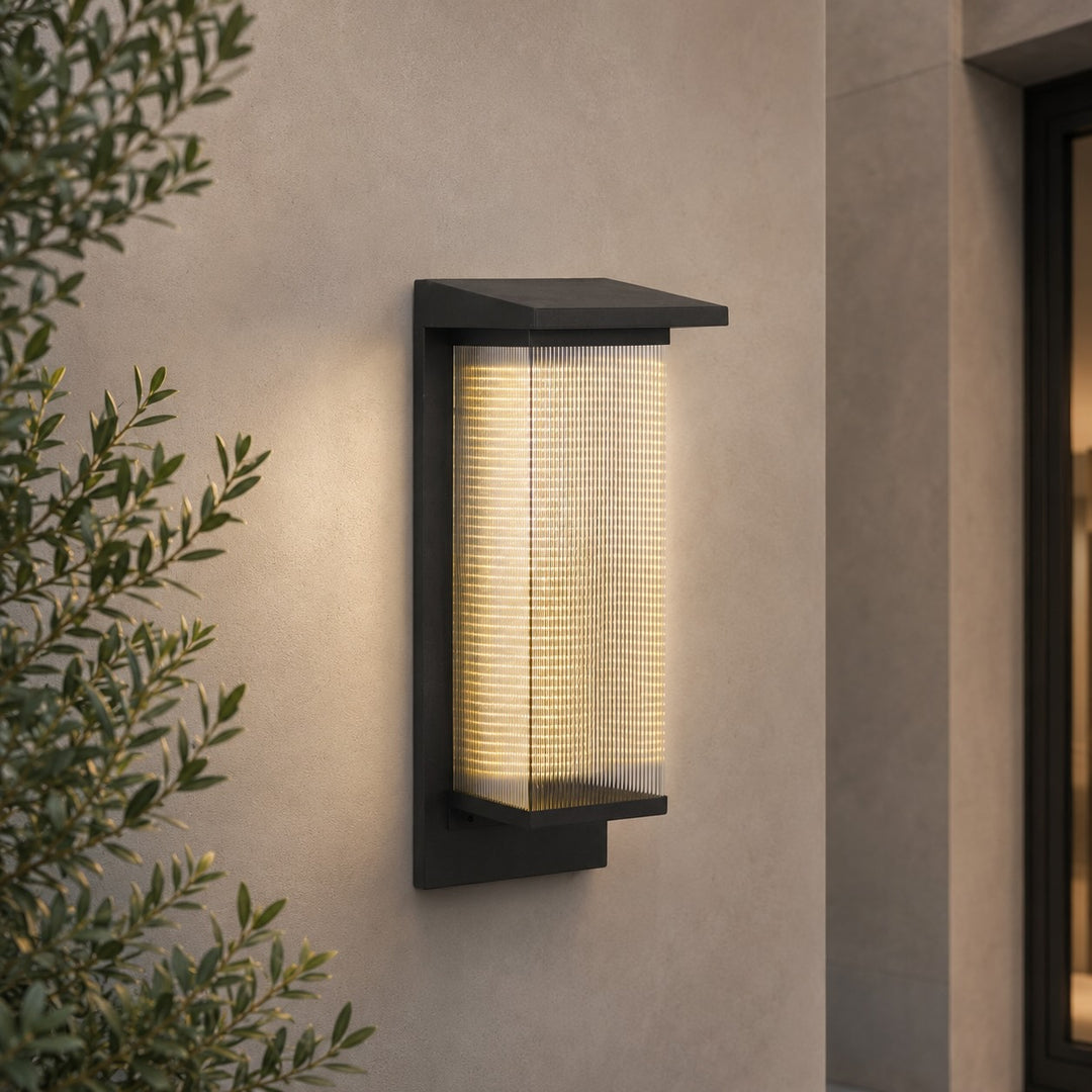 Modern Outdoor Wall Light Wall Mounted Stainless Steel IP65 Waterproof Integrated LED