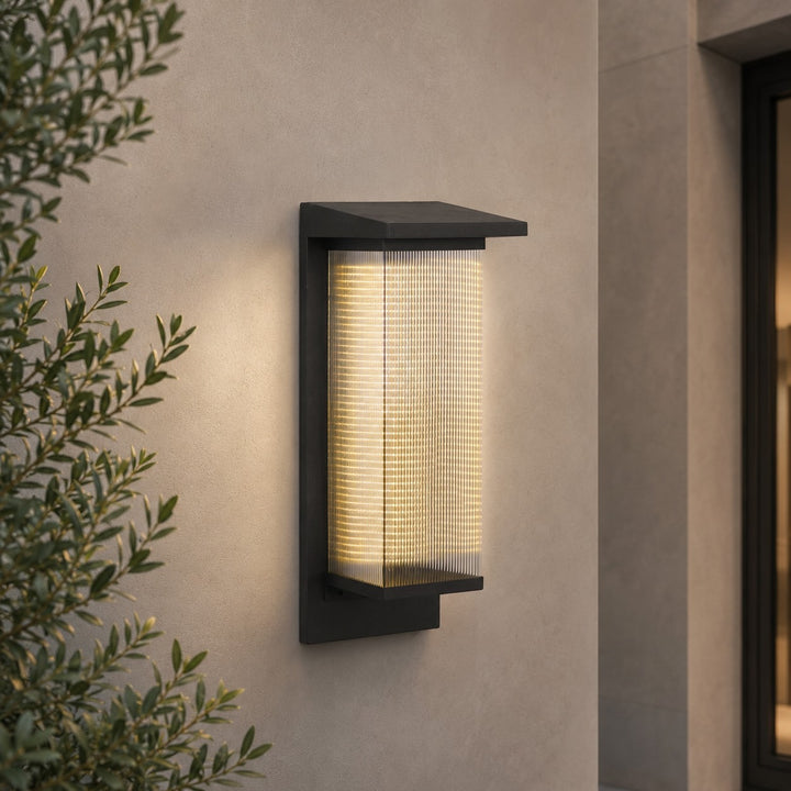 Modern Outdoor Wall Light Wall Mounted Stainless Steel IP65 Waterproof Integrated LED