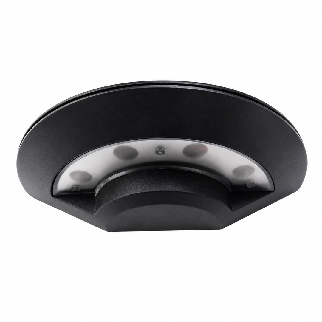Modern Outdoor Wall Light Waterproof Metal Acrylic Flying Saucer Design 3000K LED Illumination