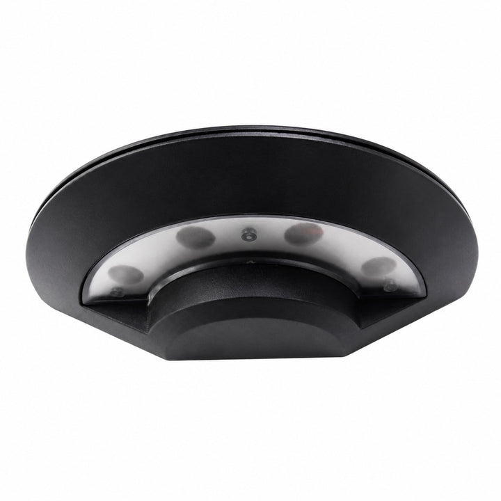 Modern Outdoor Wall Light Waterproof Metal Acrylic Flying Saucer Design 3000K LED Illumination