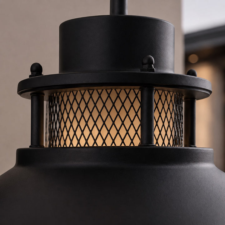 Vintage Outdoor Wall Light with Weatherproof Metal and Glass Construction for LED Bulbs