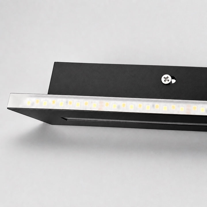 Modern Linear Wall Sconce LED Wall Light Iron Fixture with Acrylic Shade and Three Color Temperature Modes