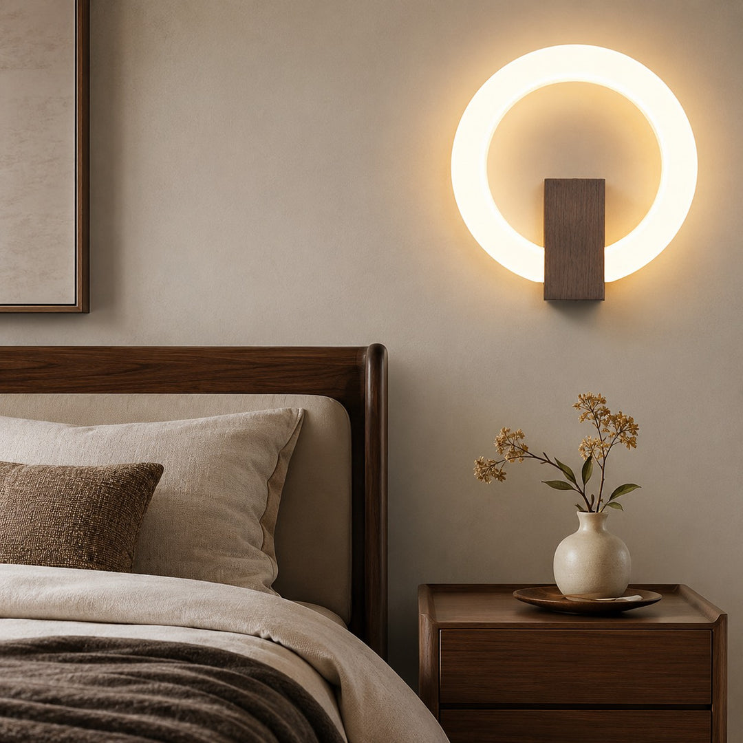 Modern Dimmable Wall Light Sconce Fixture with Iron and Acrylic Material for Living Room and Bedroom