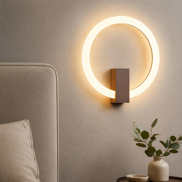Modern Dimmable Wall Light Sconce Fixture with Iron and Acrylic Material for Living Room and Bedroom