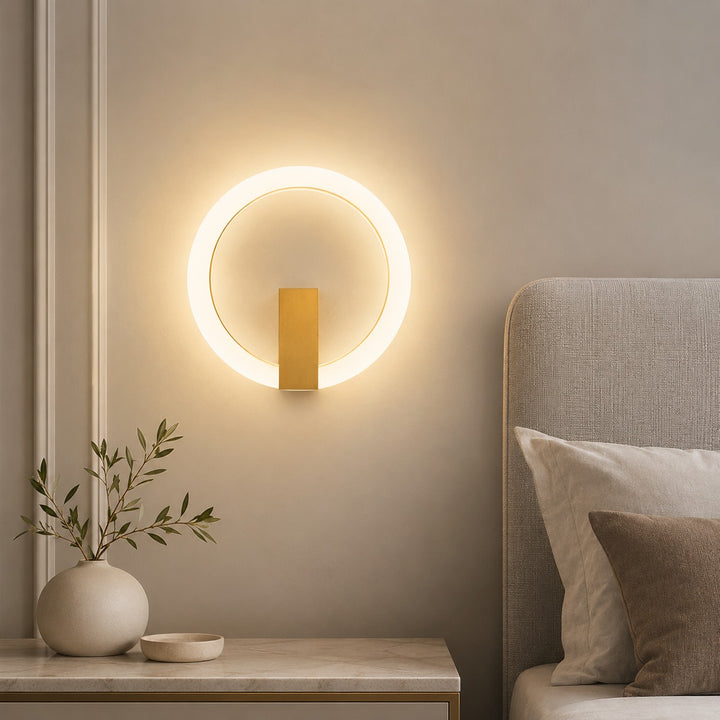 Modern Dimmable Wall Light Sconce Fixture with Iron and Acrylic Material for Living Room and Bedroom