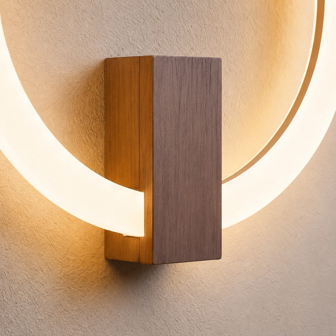 Modern Dimmable Wall Light Sconce Fixture with Iron and Acrylic Material for Living Room and Bedroom