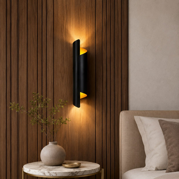 Modern Minimalist Wall Sconce Metal Wall Mounted LED Lighting for Indoor Spaces
