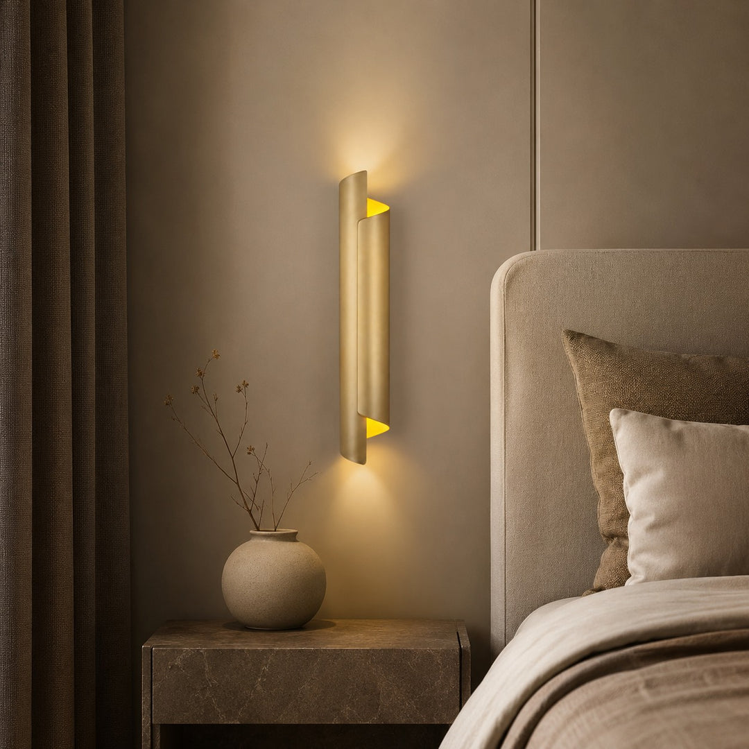 Modern Minimalist Wall Sconce Metal Wall Mounted LED Lighting for Indoor Spaces