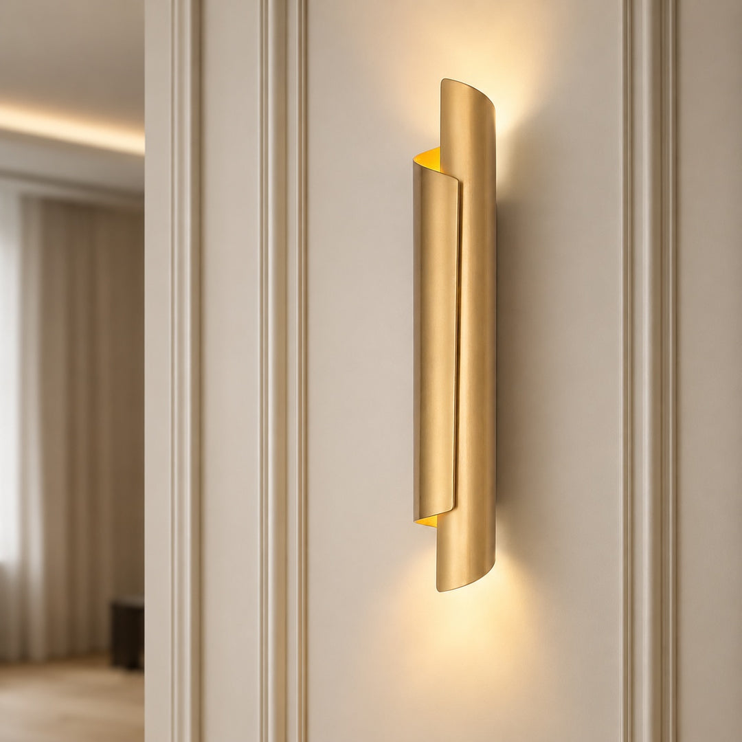 Modern Minimalist Wall Sconce Metal Wall Mounted LED Lighting for Indoor Spaces