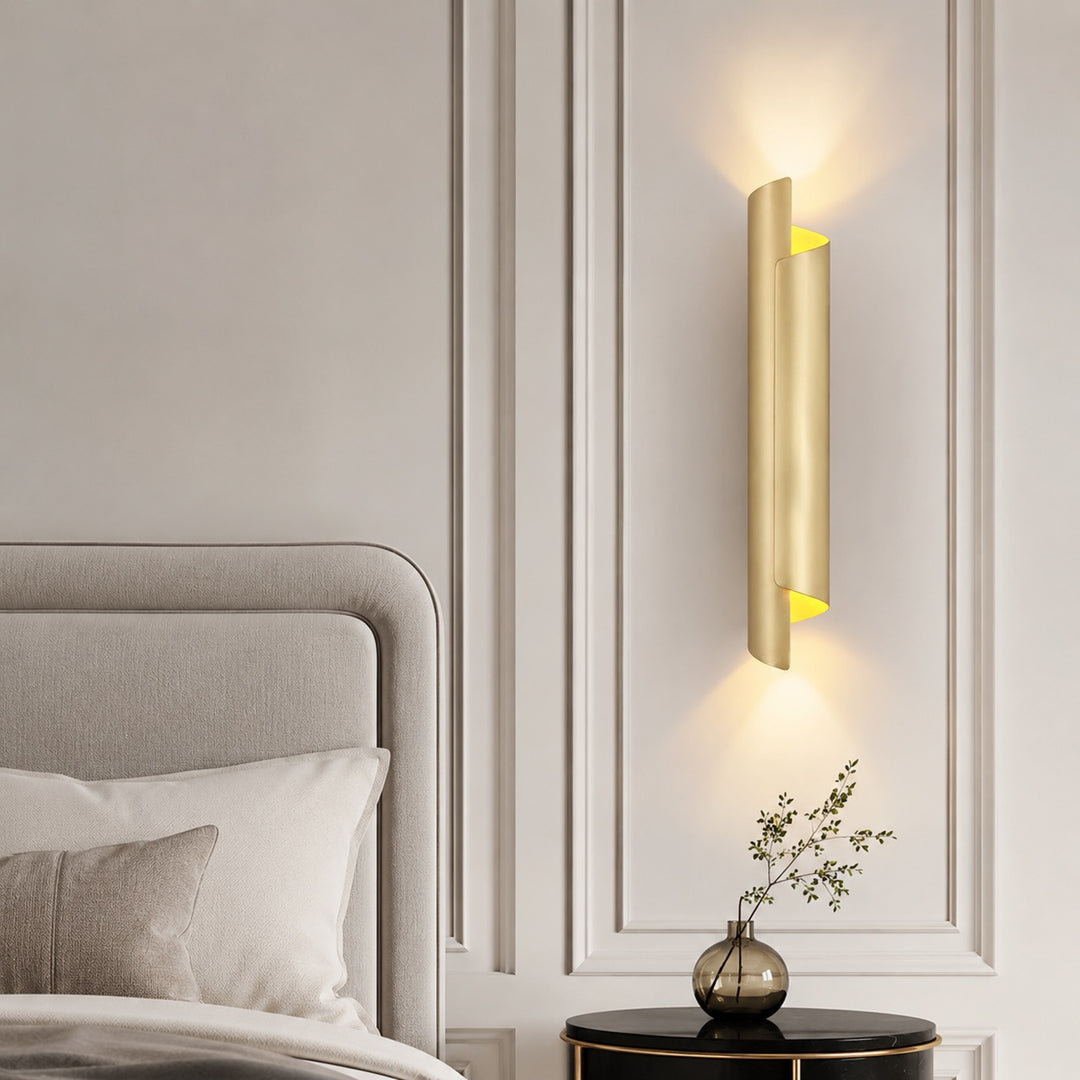 Modern Minimalist Wall Sconce Metal Wall Mounted LED Lighting for Indoor Spaces