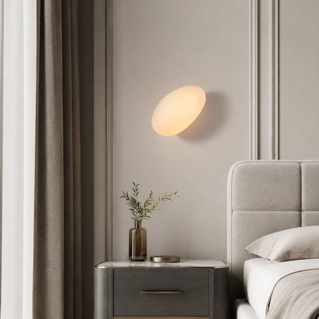 Modern Wall Light Wall Mounted Iron Frame Glass Shade LED 5W Warm White Sconce
