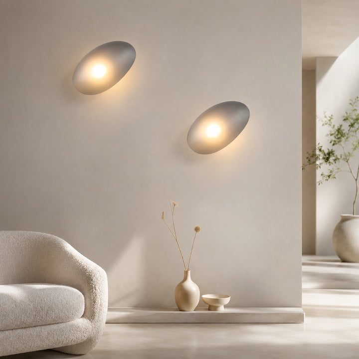 Modern Wall Light Wall Mounted Iron Frame Glass Shade LED 5W Warm White Sconce
