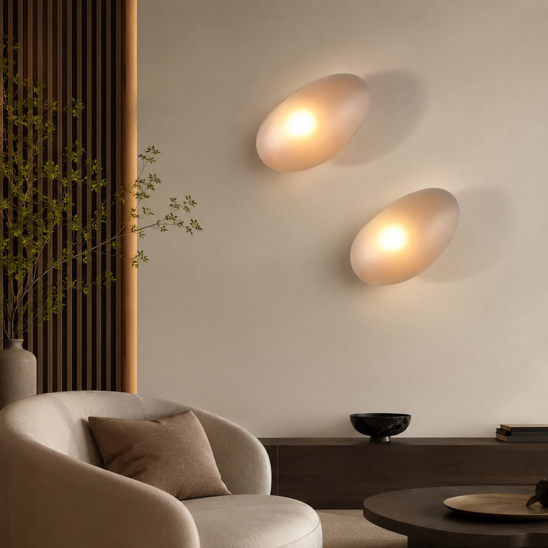 Modern Wall Light Wall Mounted Iron Frame Glass Shade LED 5W Warm White Sconce