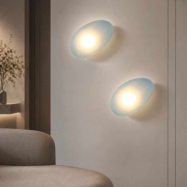 Modern Wall Light Wall Mounted Iron Frame Glass Shade LED 5W Warm White Sconce