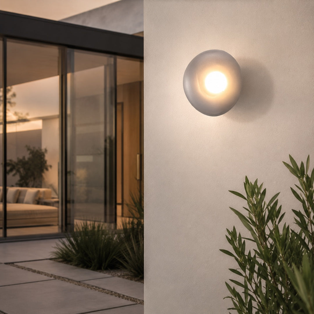Modern Wall Light Wall Mounted Iron Frame Glass Shade LED 5W Warm White Sconce