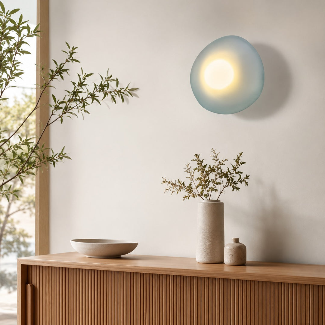 Modern Wall Light Wall Mounted Iron Frame Glass Shade LED 5W Warm White Sconce