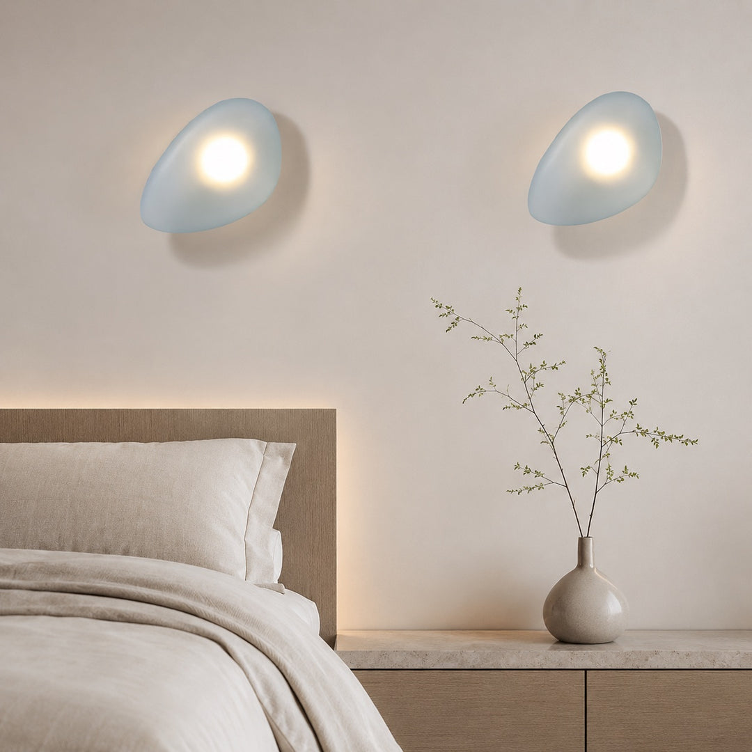 Modern Wall Light Wall Mounted Iron Frame Glass Shade LED 5W Warm White Sconce