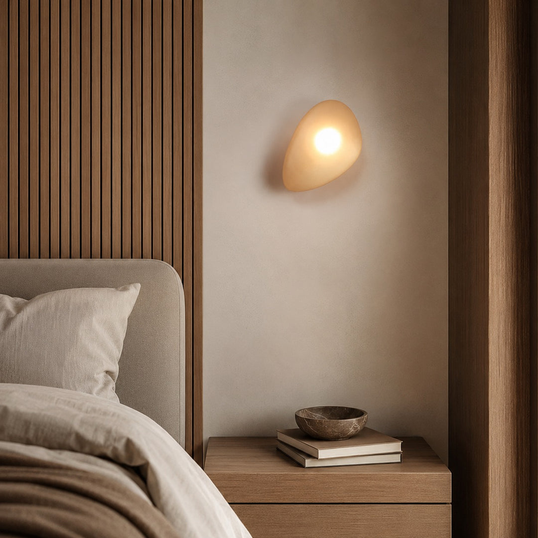 Modern Wall Light Wall Mounted Iron Frame Glass Shade LED 5W Warm White Sconce