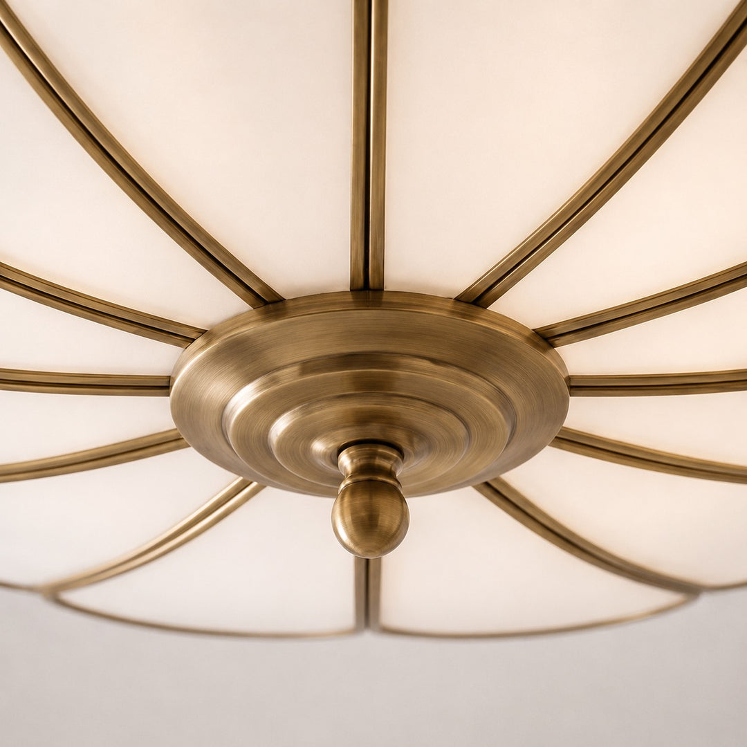 Modern Flower Shape Ceiling Light Adjustable Glass LED Fixture for Elegant Spaces