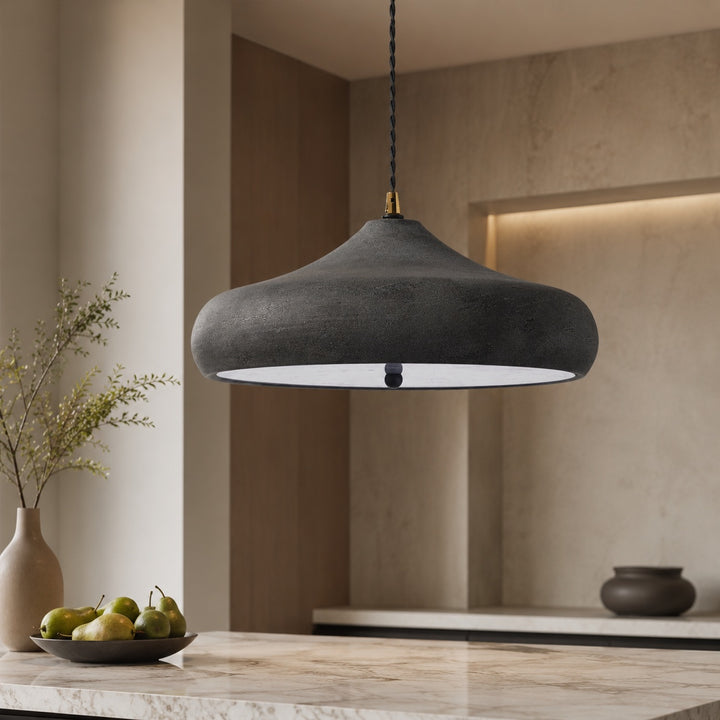 Modern Glass Pendant Lighting Adjustable LED Hanging Fixture for Kitchen and Home Decor