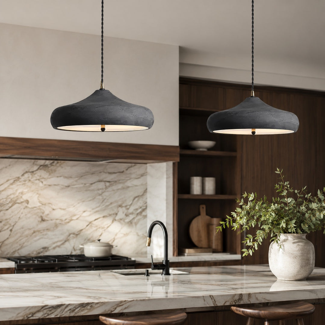 Modern Glass Pendant Lighting Adjustable LED Hanging Fixture for Kitchen and Home Decor