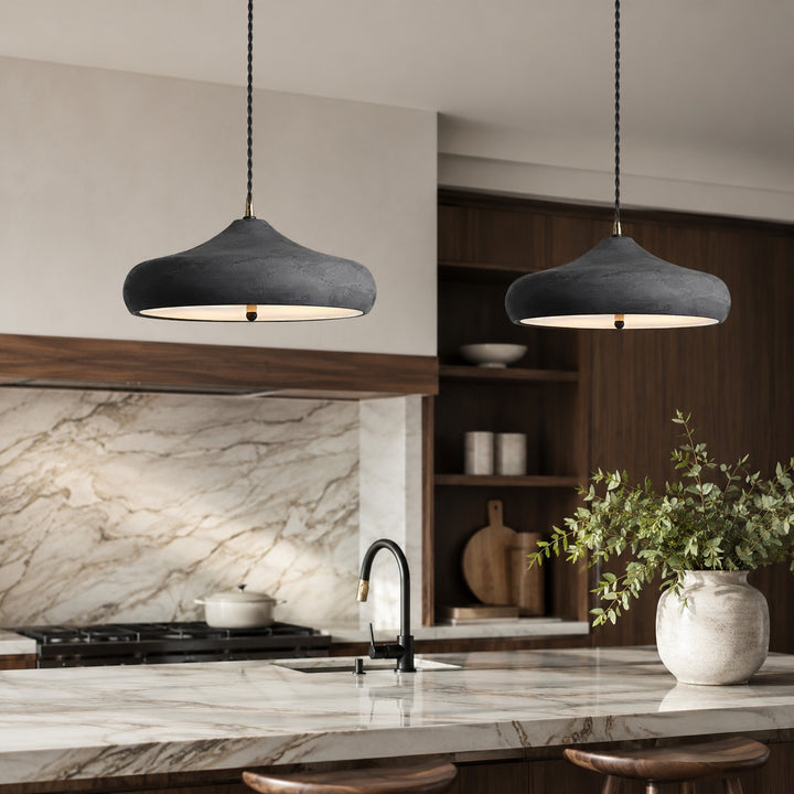 Modern Glass Pendant Lighting Adjustable LED Hanging Fixture for Kitchen and Home Decor