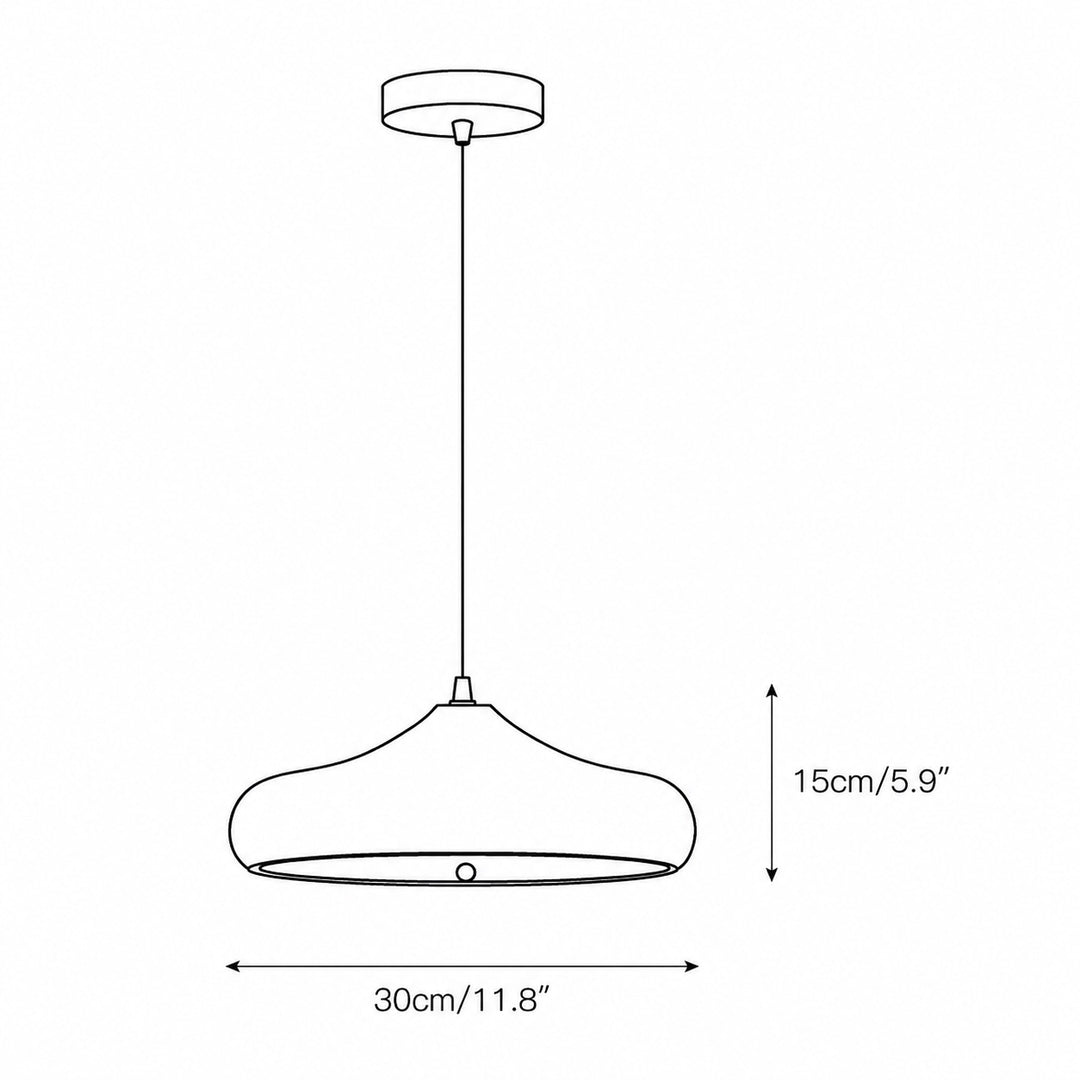 Modern Glass Pendant Lighting Adjustable LED Hanging Fixture for Kitchen and Home Decor