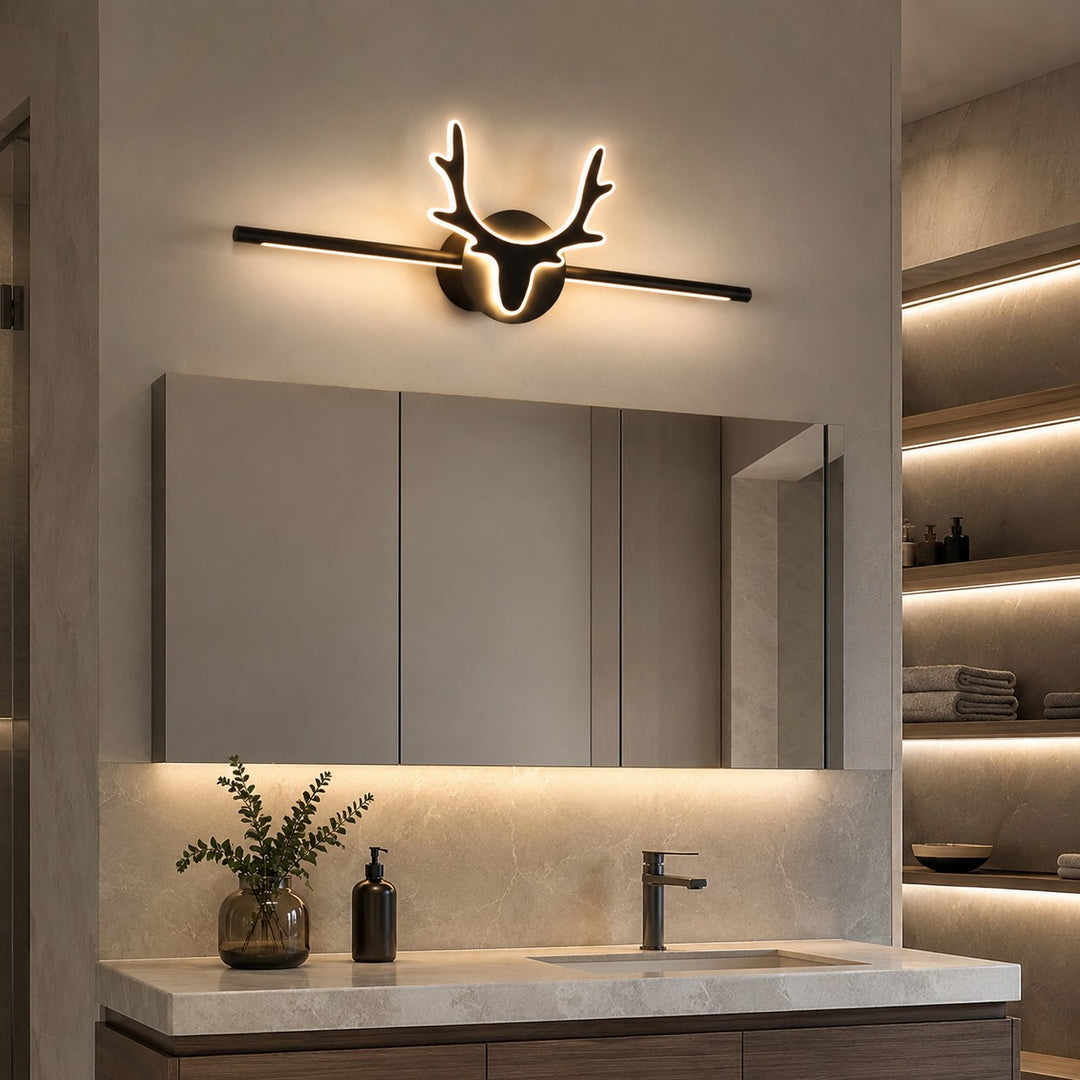 Modern Scandinavian Wall Light Adjustable LED Wall Mounted Iron Acrylic Bathroom Sconce