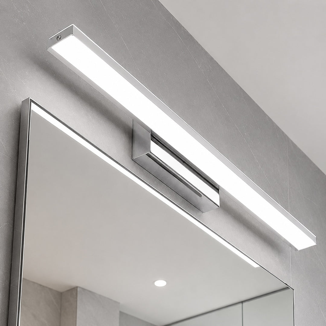 Modern Minimalist Wall Light Wall Mounted Stainless Steel LED Sconce for Bathroom and Living Room