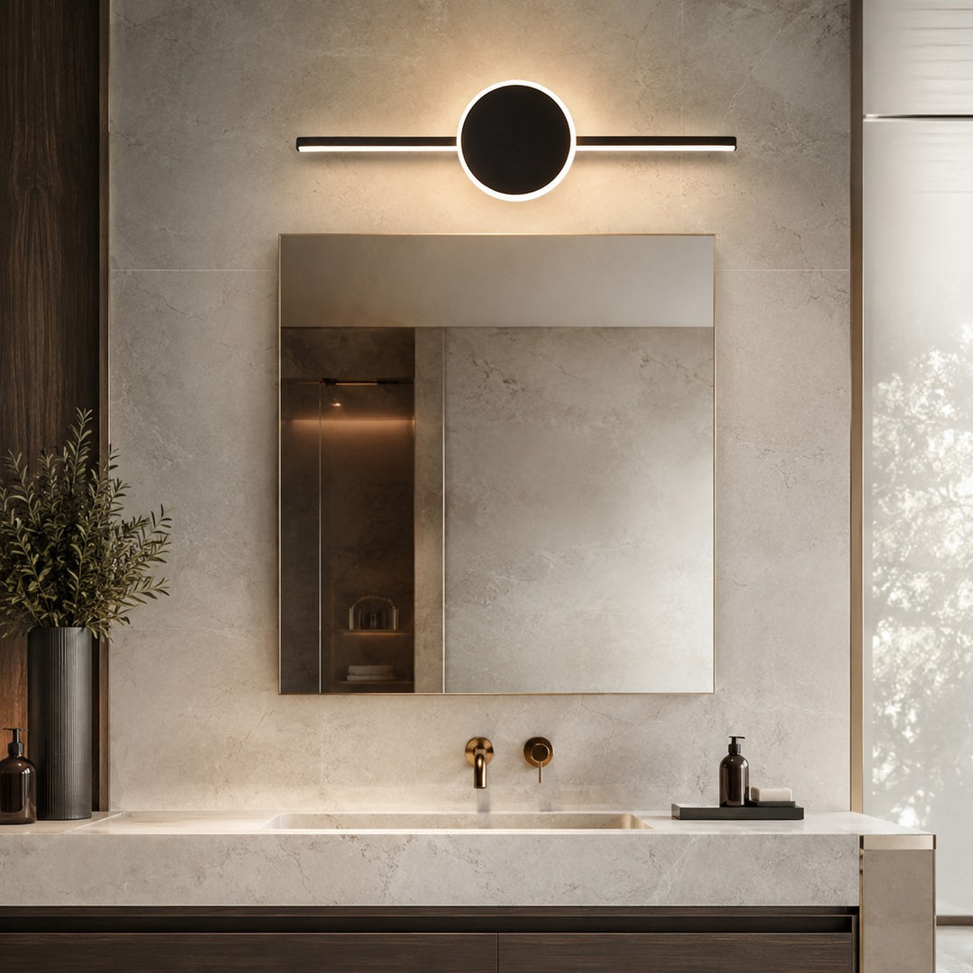 Modern Wall Light Bathroom Sconce Adjustable LED Aluminum Acrylic 3 Color Temperature