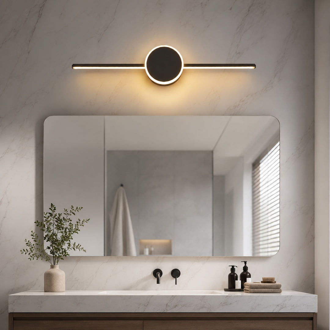 Modern Wall Light Bathroom Sconce Adjustable LED Aluminum Acrylic 3 Color Temperature