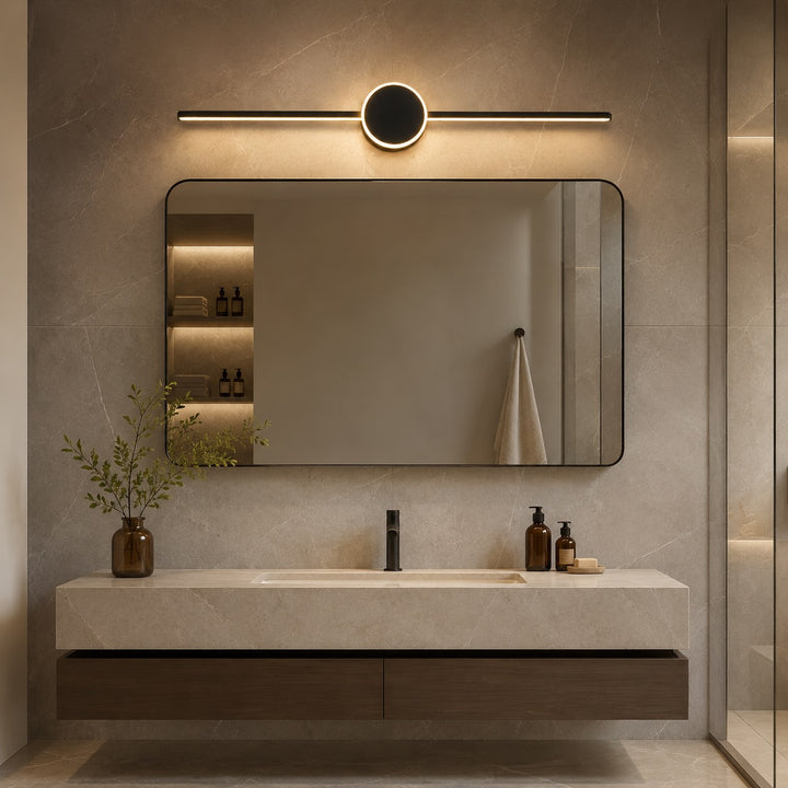 Modern Wall Light Bathroom Sconce Adjustable LED Aluminum Acrylic 3 Color Temperature
