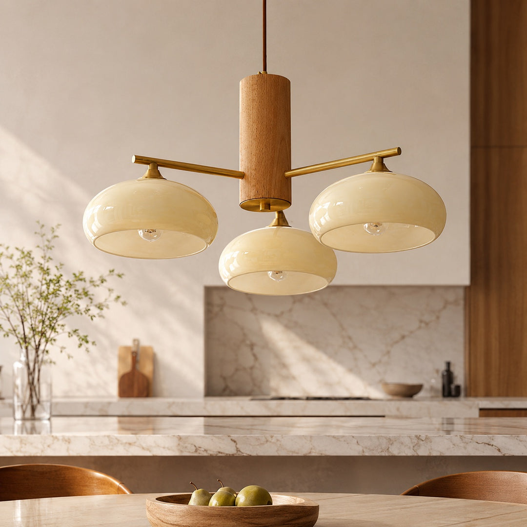 Modern Chandelier Light Hanging Fixture Metal Frame with LED Bulbs for Dining Room Decor