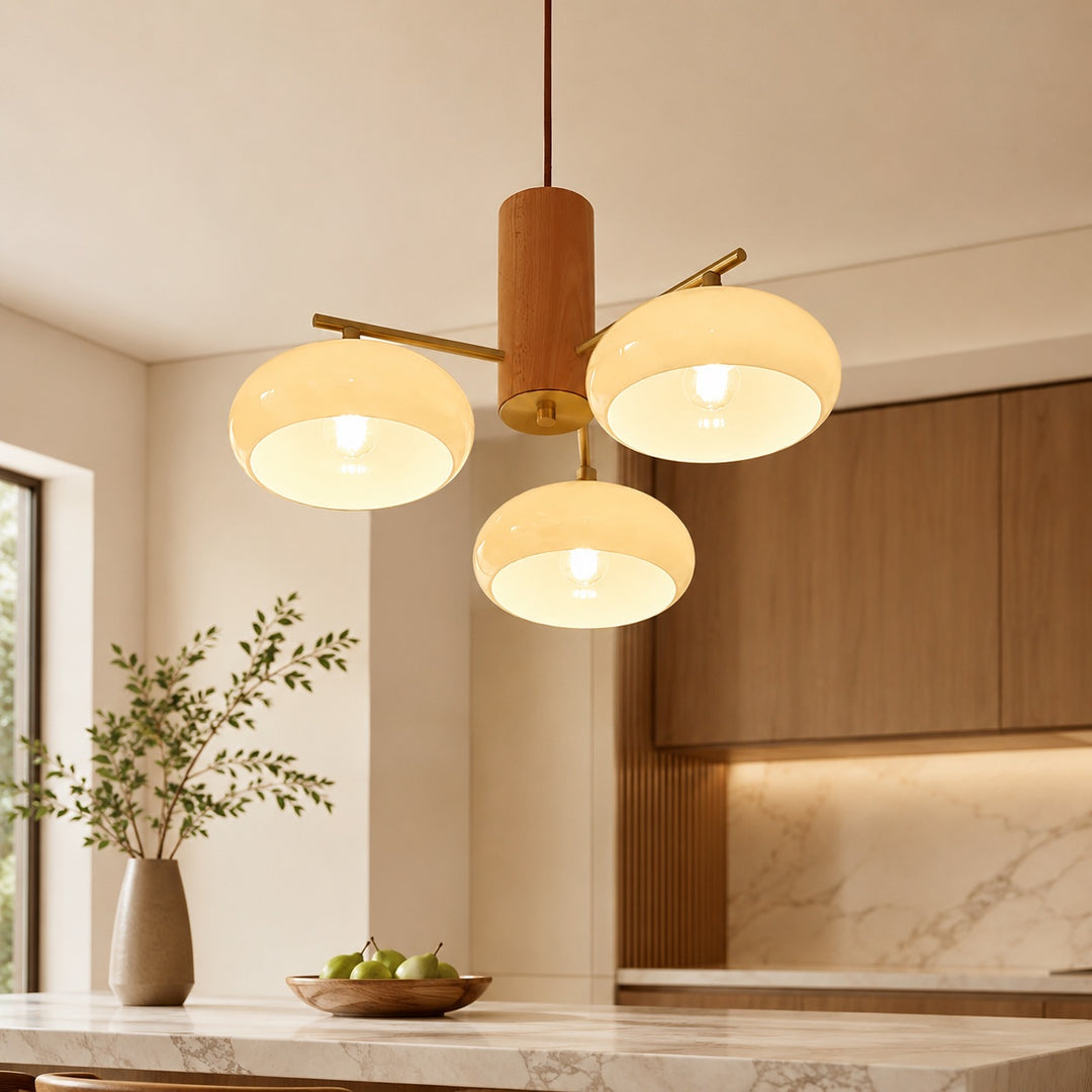 Modern Chandelier Light Hanging Fixture Metal Frame with LED Bulbs for Dining Room Decor