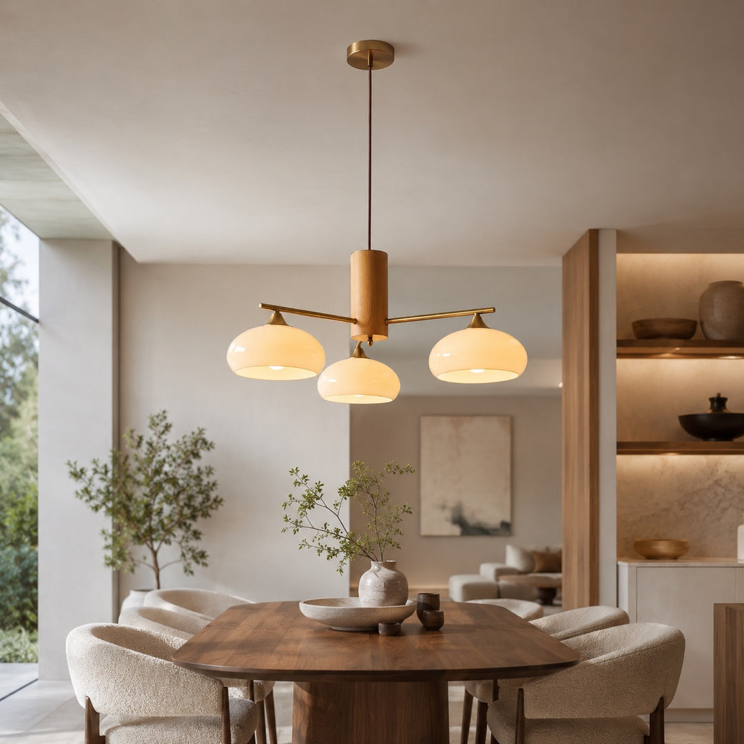 Modern Chandelier Light Hanging Fixture Metal Frame with LED Bulbs for Dining Room Decor