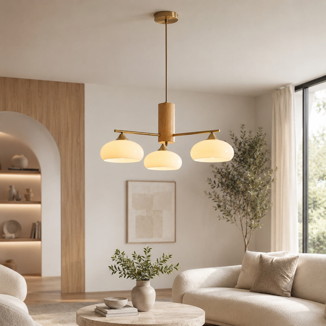 Modern Chandelier Light Hanging Fixture Metal Frame with LED Bulbs for Dining Room Decor