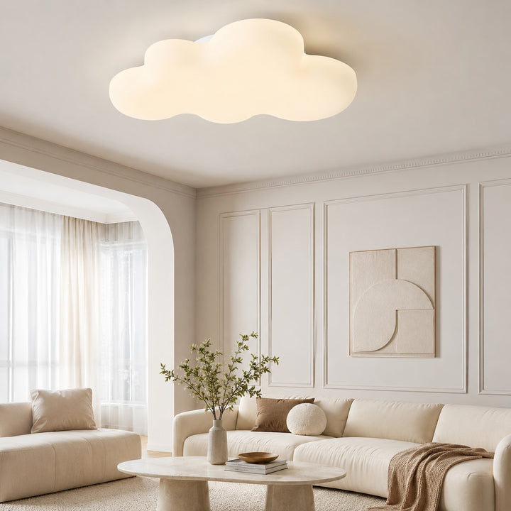 Modern Cartoon Ceiling Light Flush Mount Iron Frame LED Adjustable Color Temperature 50W