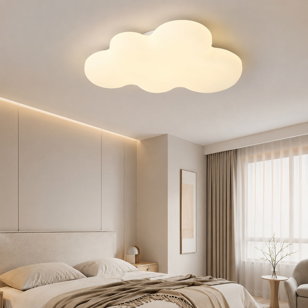 Modern Cartoon Ceiling Light Flush Mount Iron Frame LED Adjustable Color Temperature 50W
