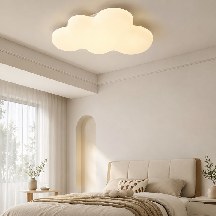Modern Cartoon Ceiling Light Flush Mount Iron Frame LED Adjustable Color Temperature 50W