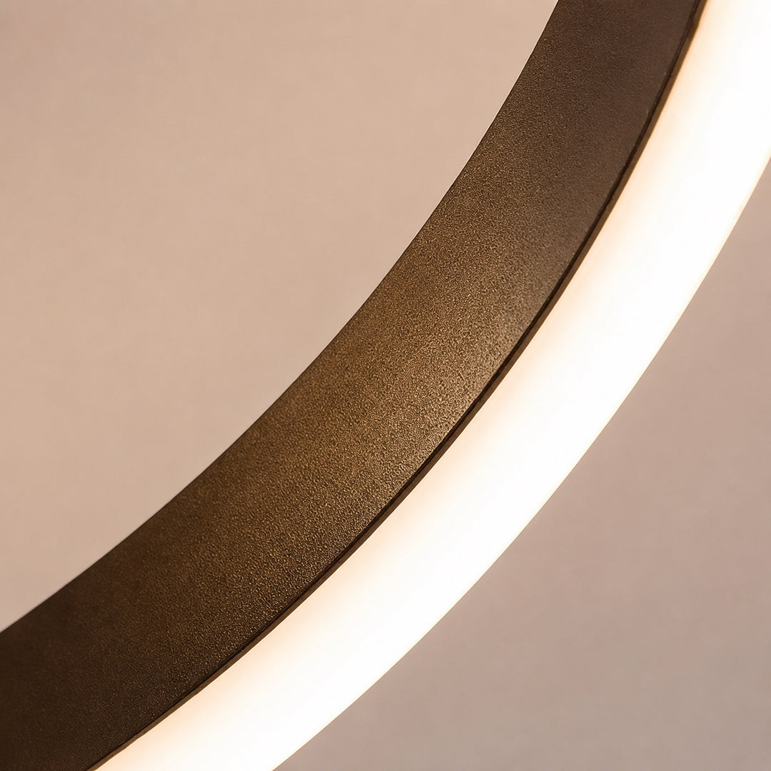 Modern Circular Flush Mount Ceiling Light Metal LED Energy Saving Fixture