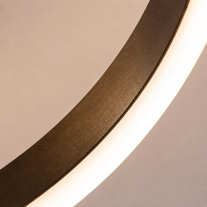 Modern Circular Flush Mount Ceiling Light Metal LED Energy Saving Fixture