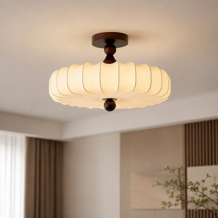 Modern Flush Mount Ceiling Light Metal LED Fixture with Adjustable Brightness