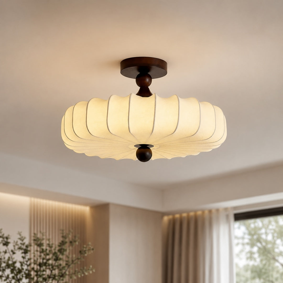 Modern Flush Mount Ceiling Light Metal LED Fixture with Adjustable Brightness
