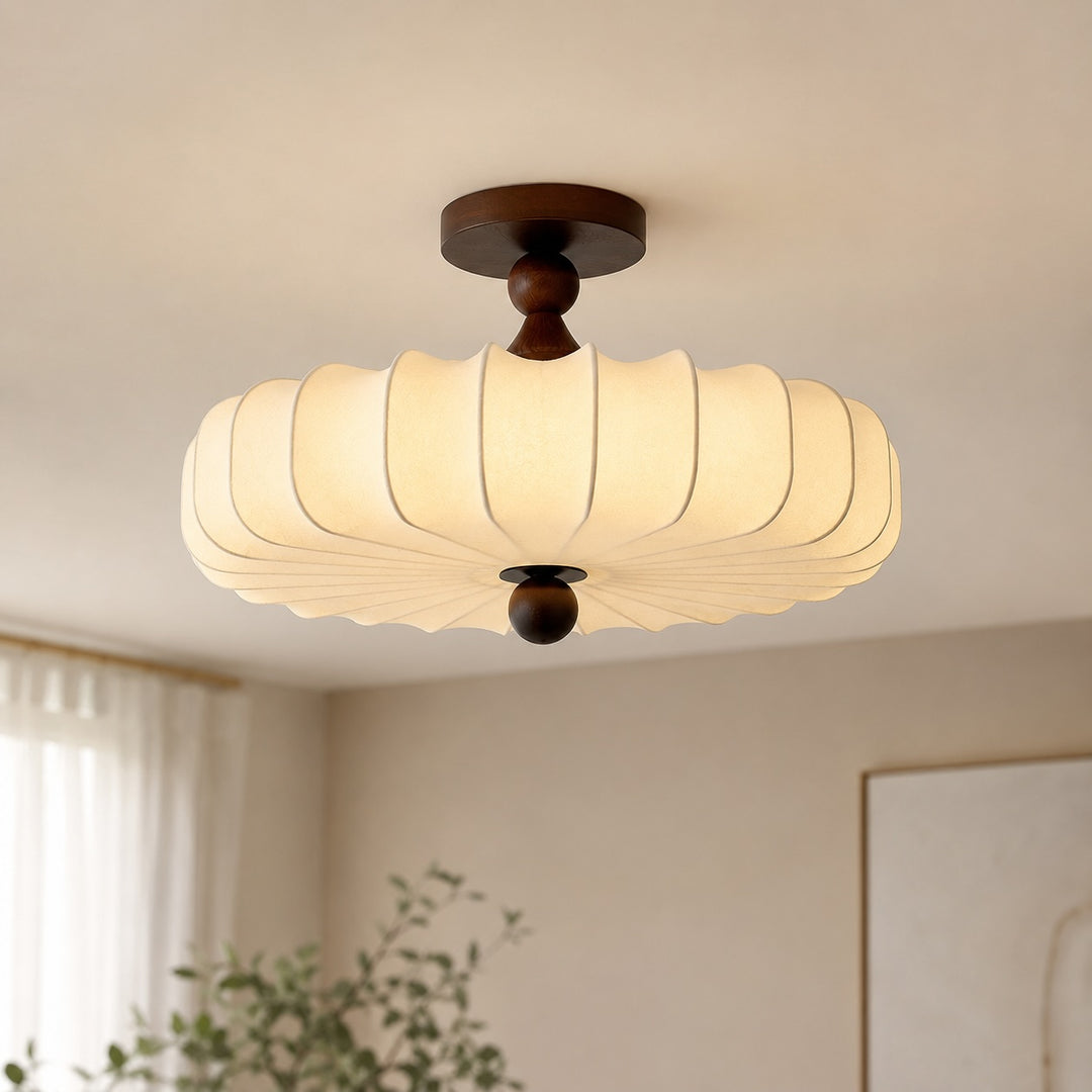 Modern Flush Mount Ceiling Light Metal LED Fixture with Adjustable Brightness